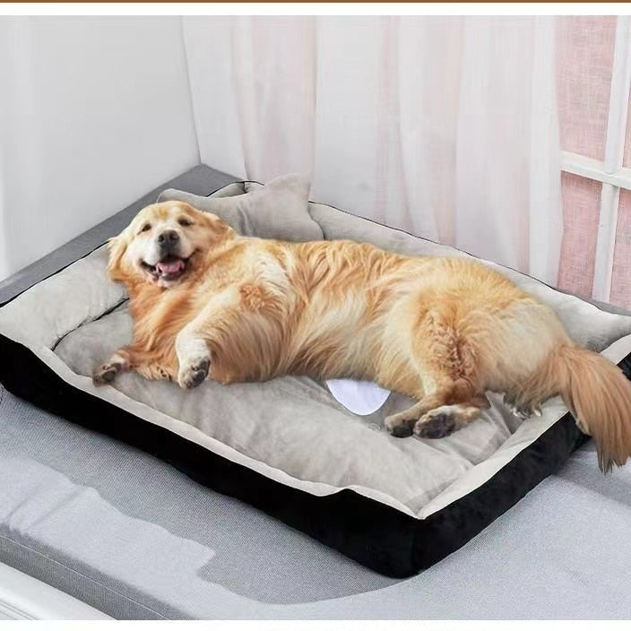 Cama Para Cachorros e Gatos com Cobertor- Sofá/Cama para Pets